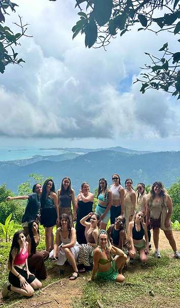 Picture of girls from the trip